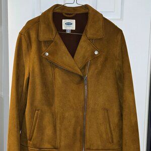 LIKE NEW OLD NAVY FAUX SUEDE JACKET - LARGE